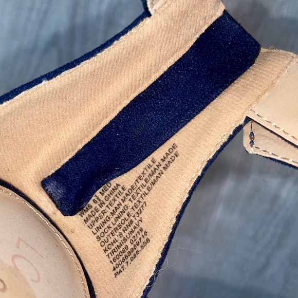 Never worn navy sandal heel - Picture 2 of 4